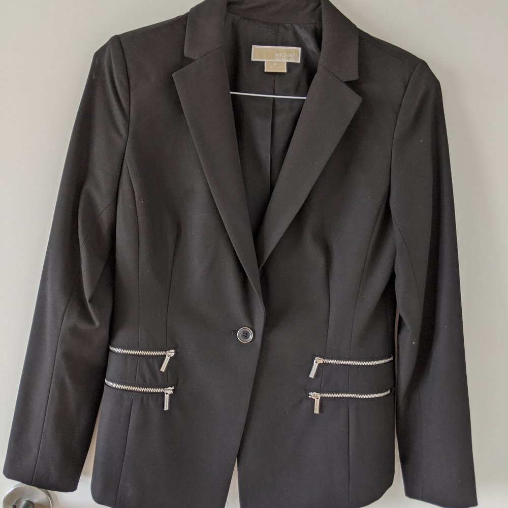 Tags on - Michael Kors Zip Pocket Detail Blazer